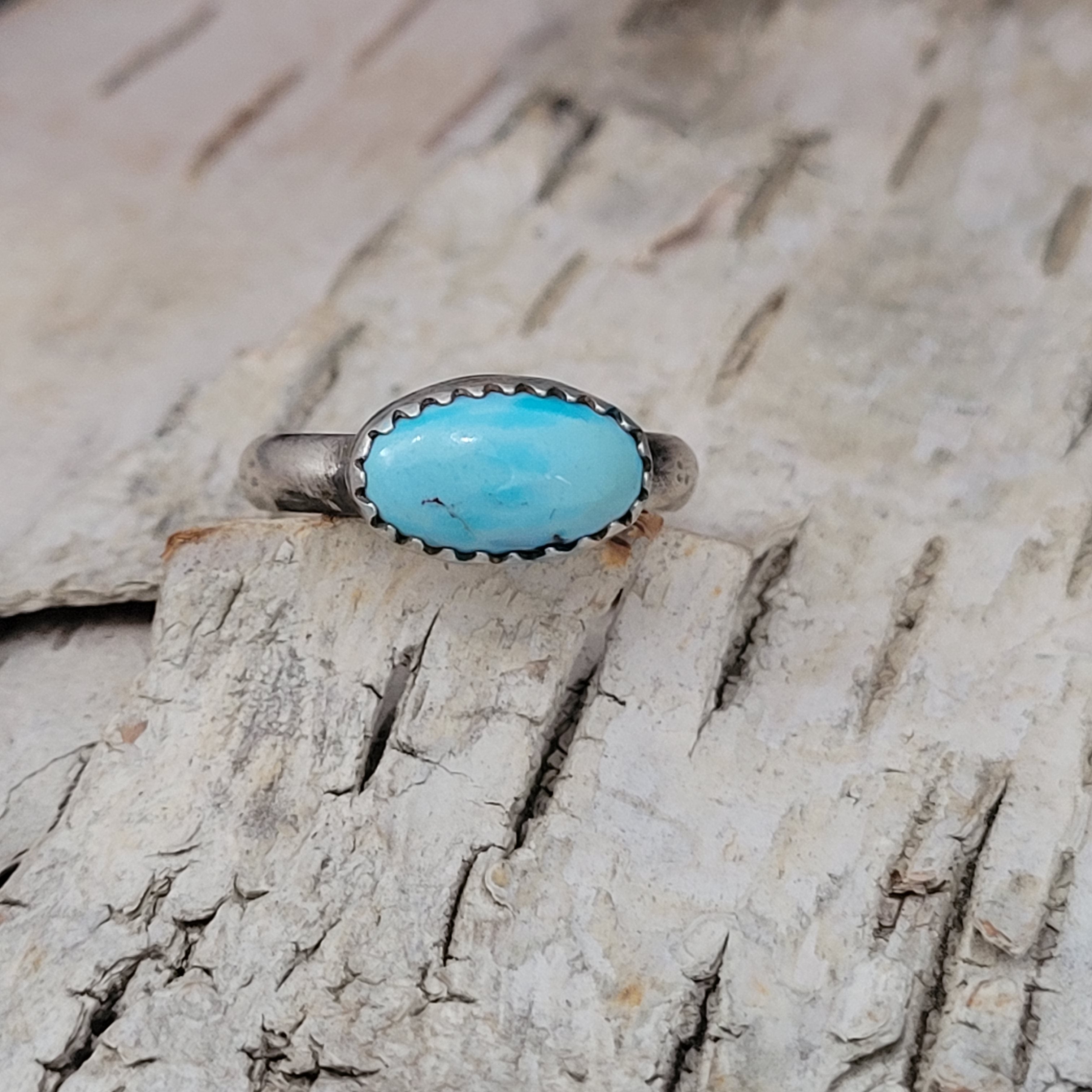 Desert Lavender Turquoise Ring- Size 5