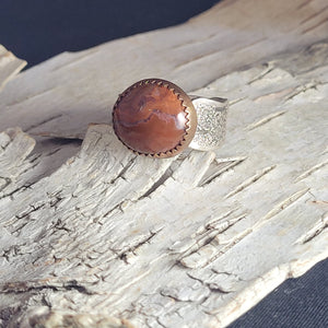 Lake Superior Agate Ring- Size 8.25