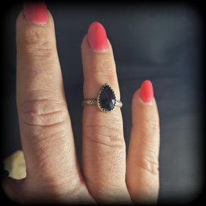 Black Onyx Ring- Size 6