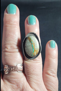 Stone Mountain Turquoise Ring Size 6.75