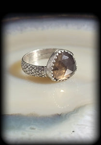 Smokey Quartz Ring Size 6