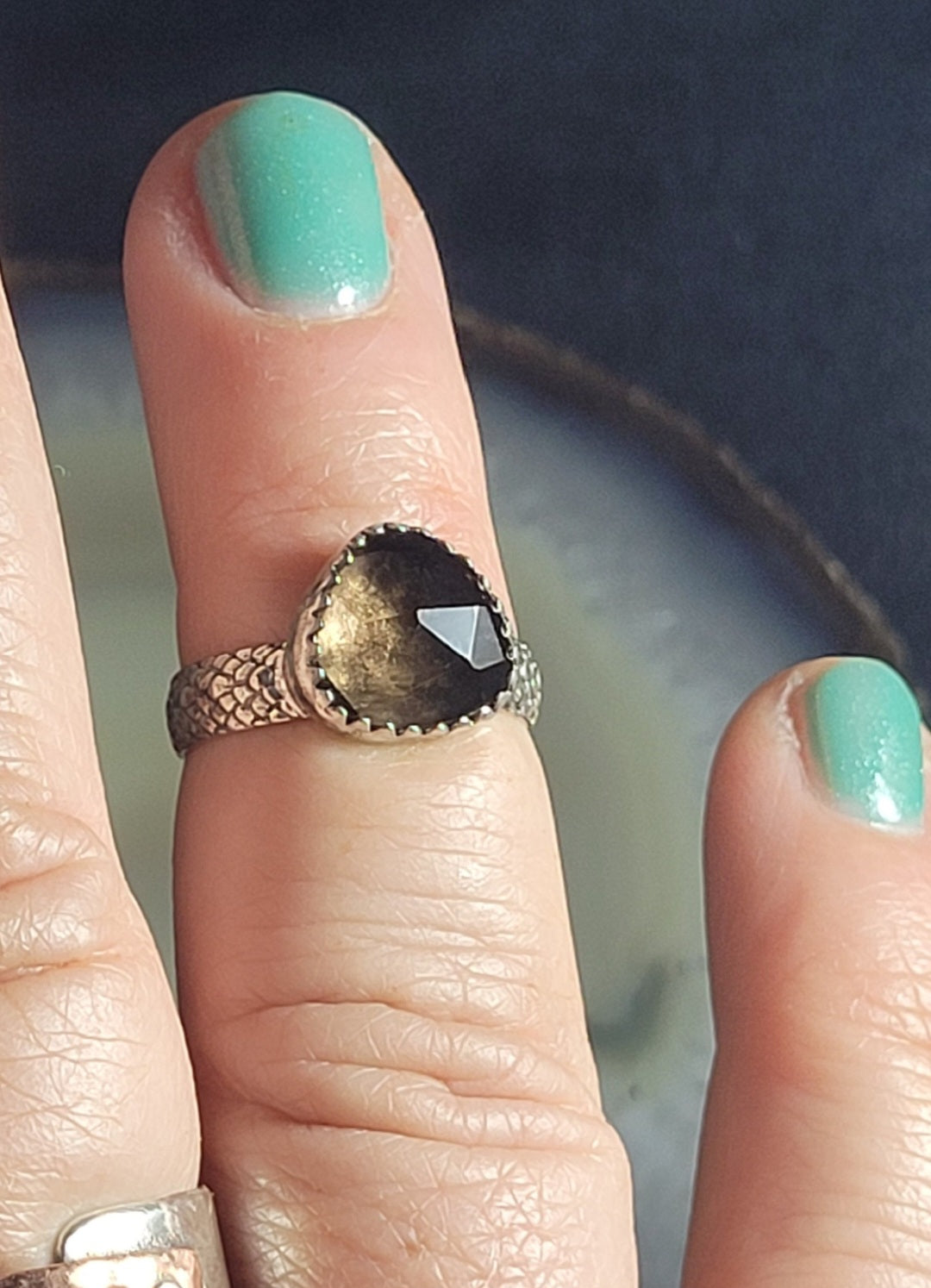 Smokey Quartz Ring Size 6