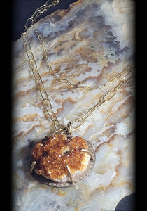 Druzy Citrine 14kgf Necklace