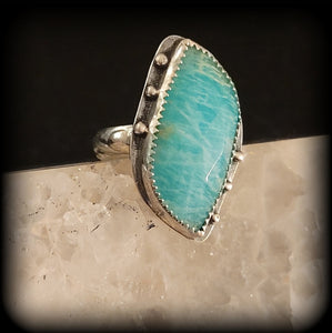 Amazonite Ring Size 8