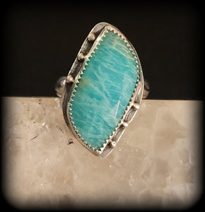 Amazonite Ring Size 8