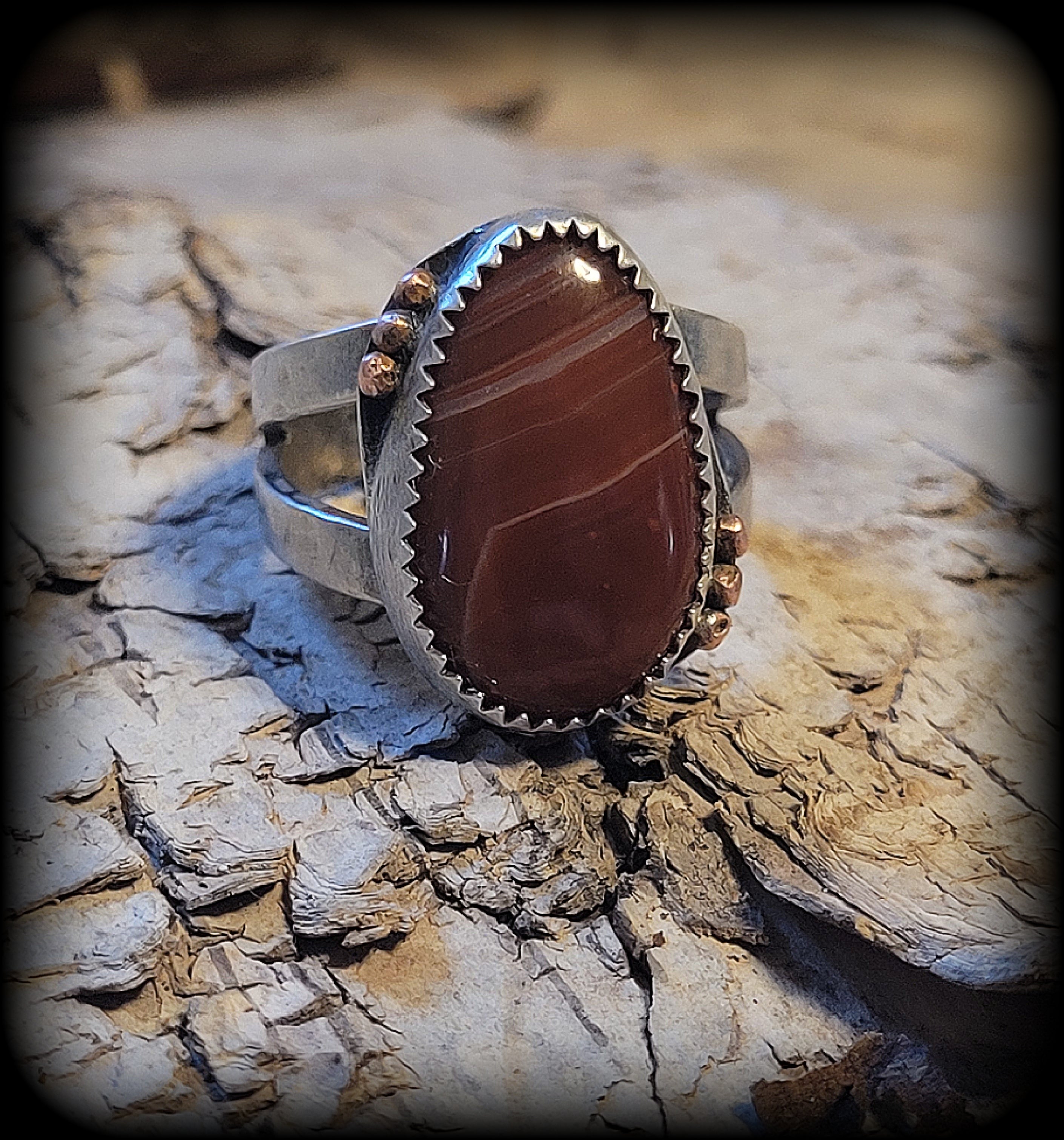 Lake Superior Agate Ring- Size 6