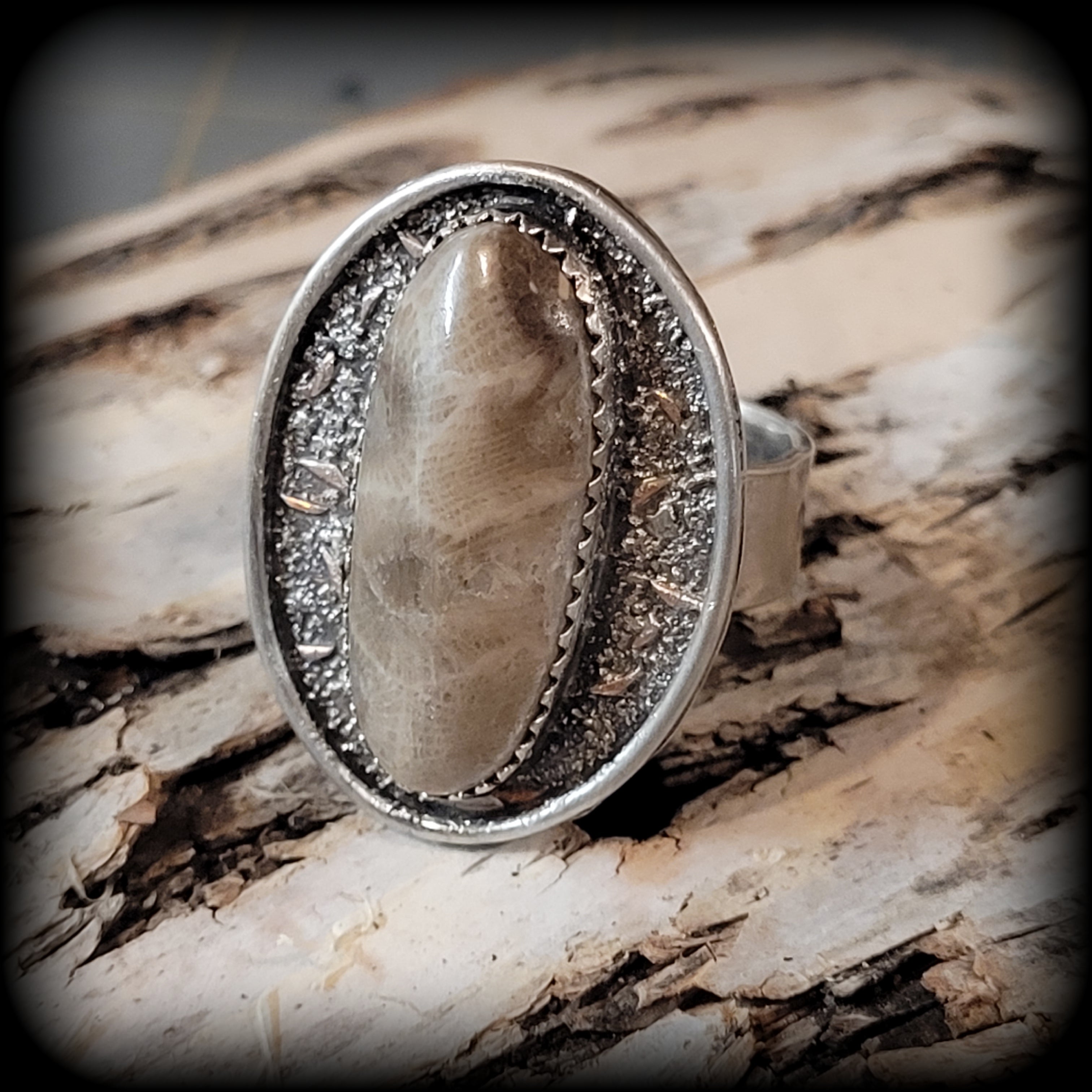 Petoskey Stone Ring Size 8