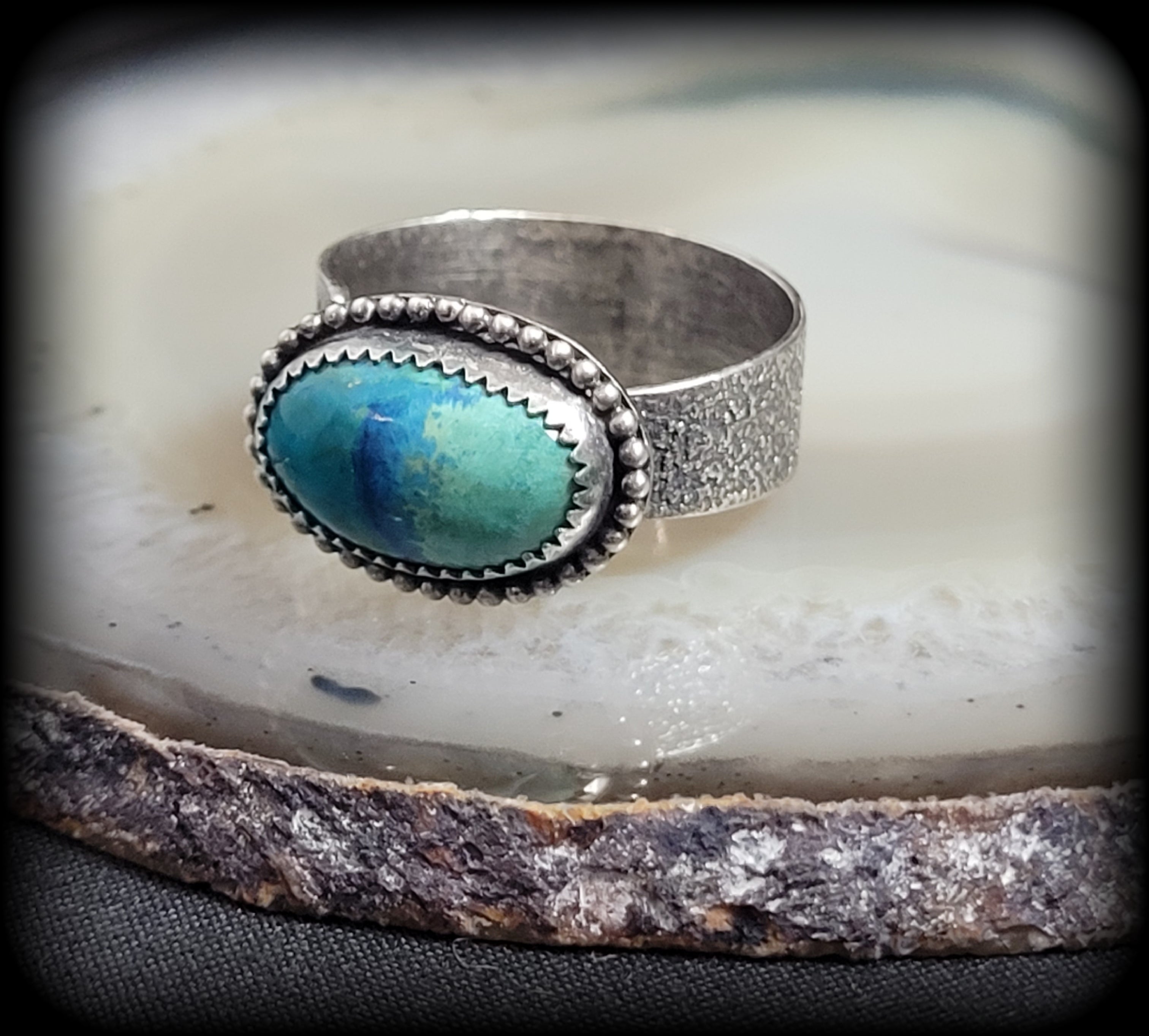 Chrysocolla Ring Size 10