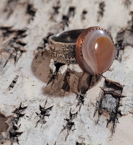 Lake Superior Agate Ring- Size 10