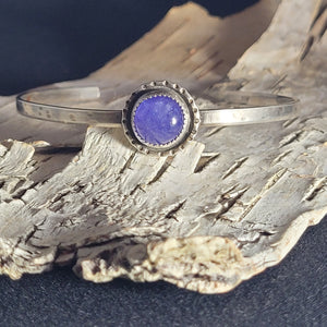 Tanzanite Stacker Cuff Bracelet