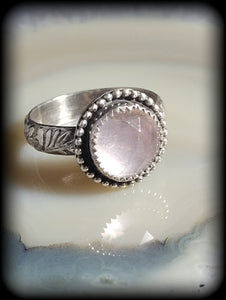 Rose Quartz Ring Size 8