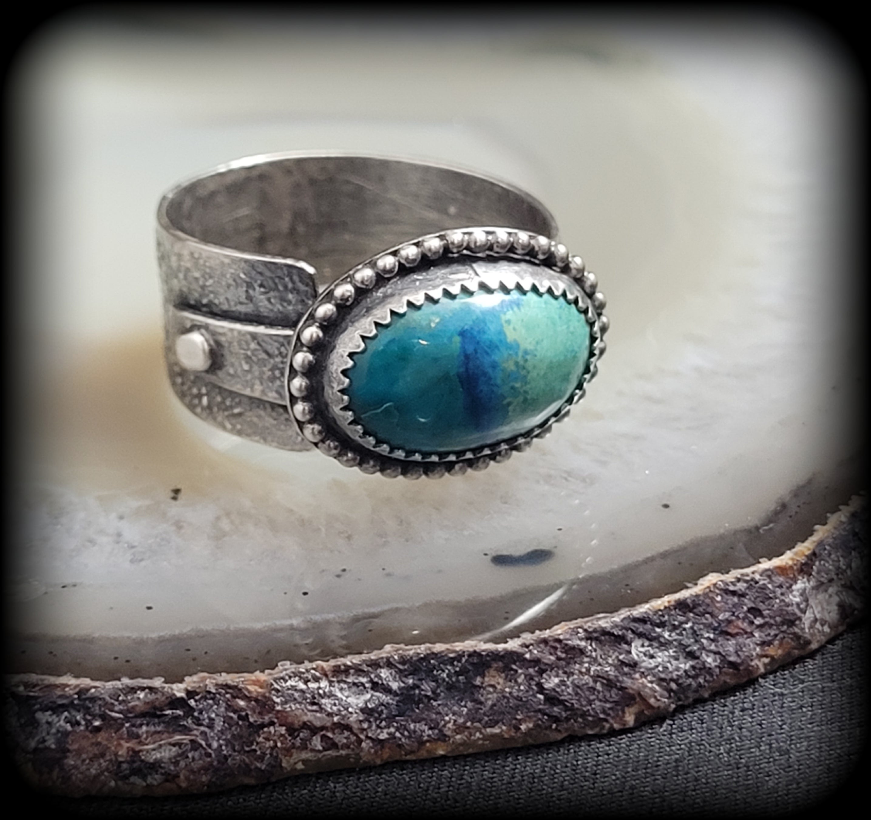 Chrysocolla Ring Size 10