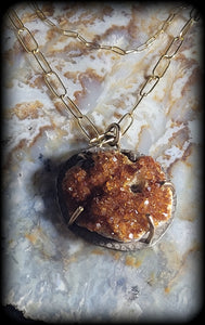 Druzy Citrine Necklace