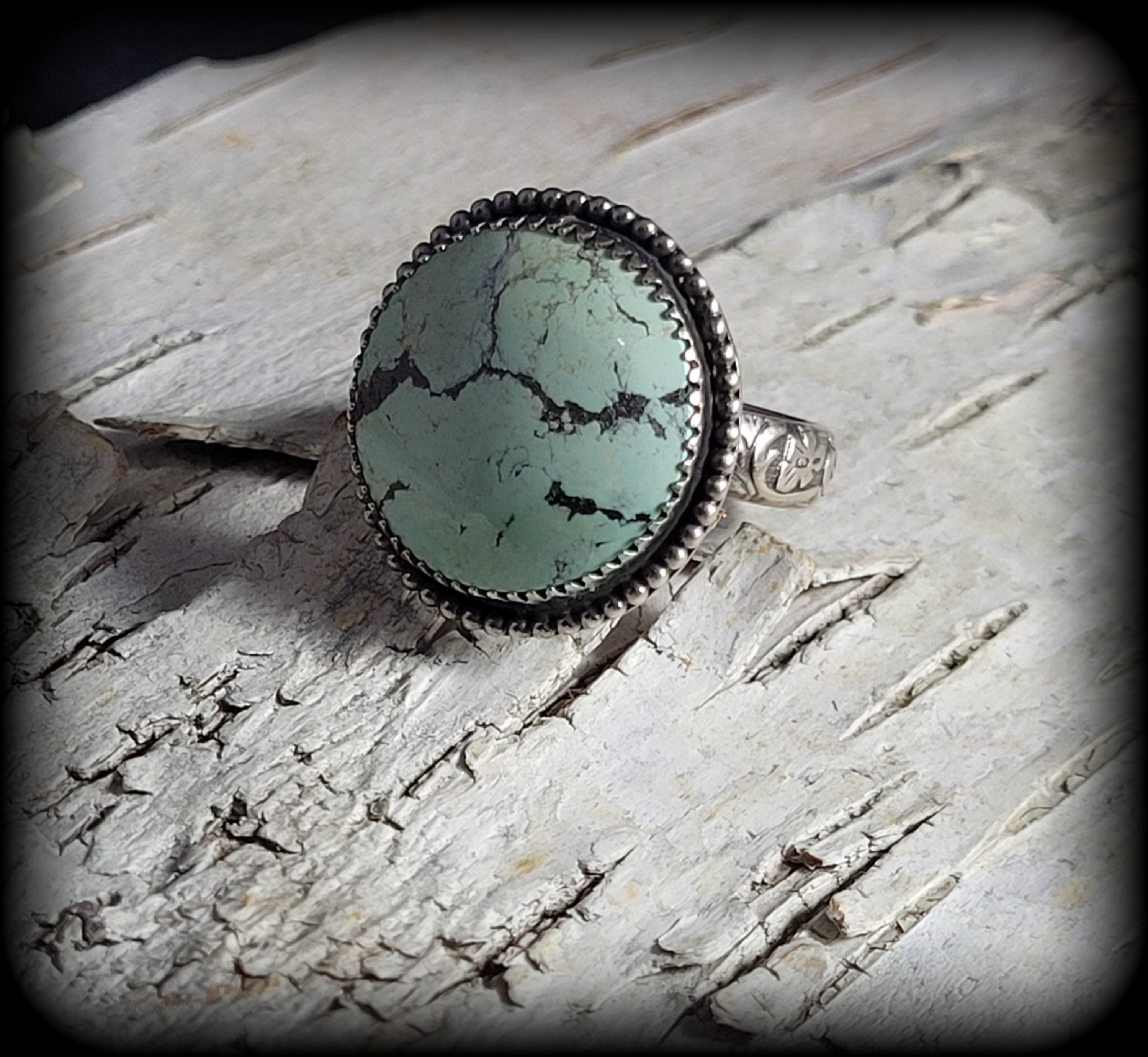 Mint Green Yungai Turquoise Ring Size 8