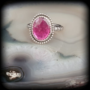 Pink Sapphire Ring- Size 10