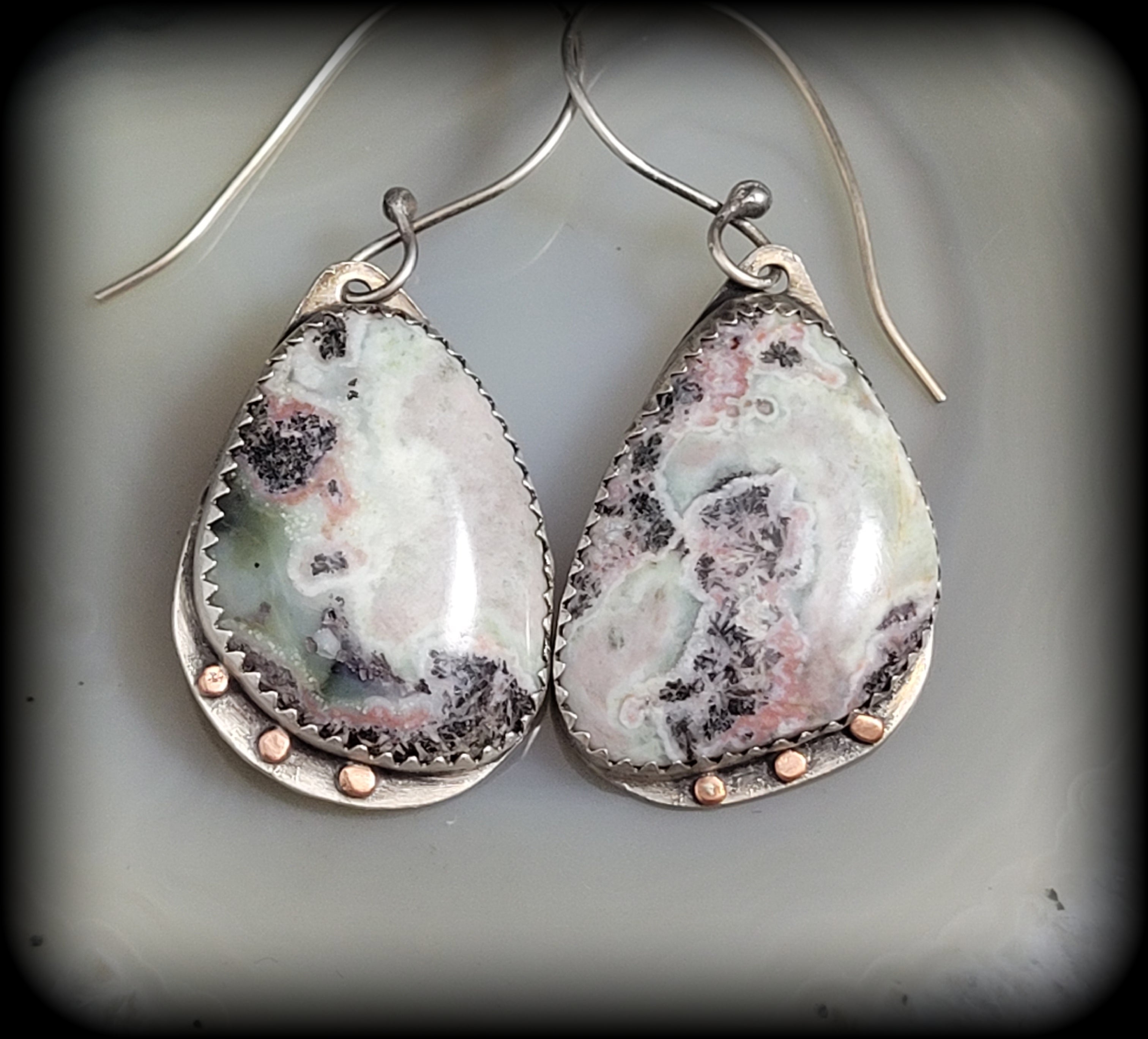 Lake Superior Prehnite Earrings