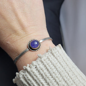 Tanzanite Stacker Cuff Bracelet