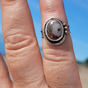 Copper Replacement Agate Ring Size 6.75