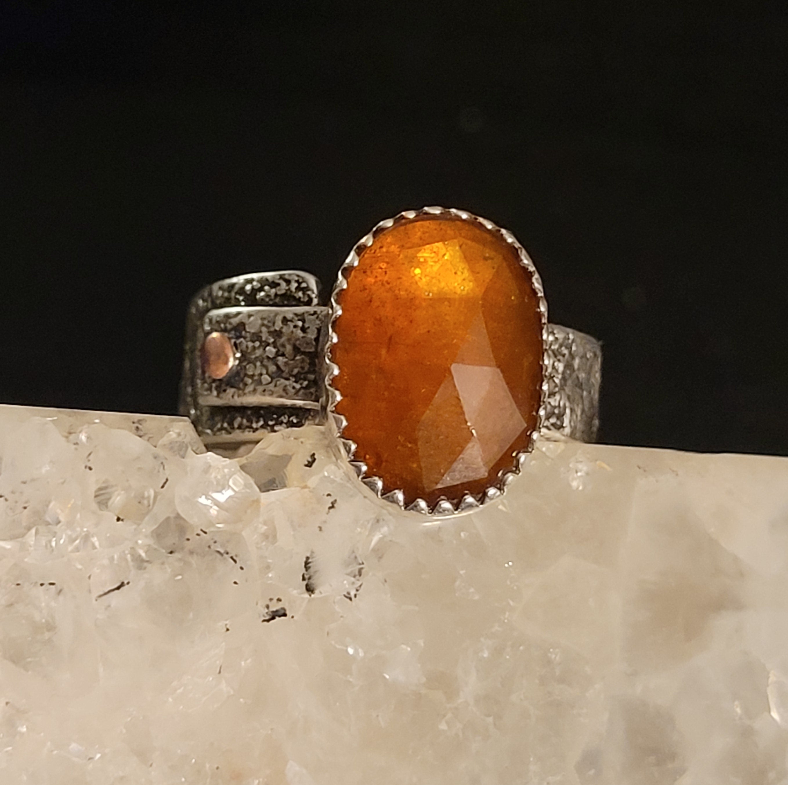 Orange Kyanite Ring Size 10