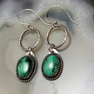 Malachite Earrings