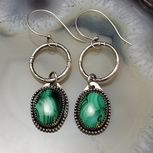 Malachite Earrings