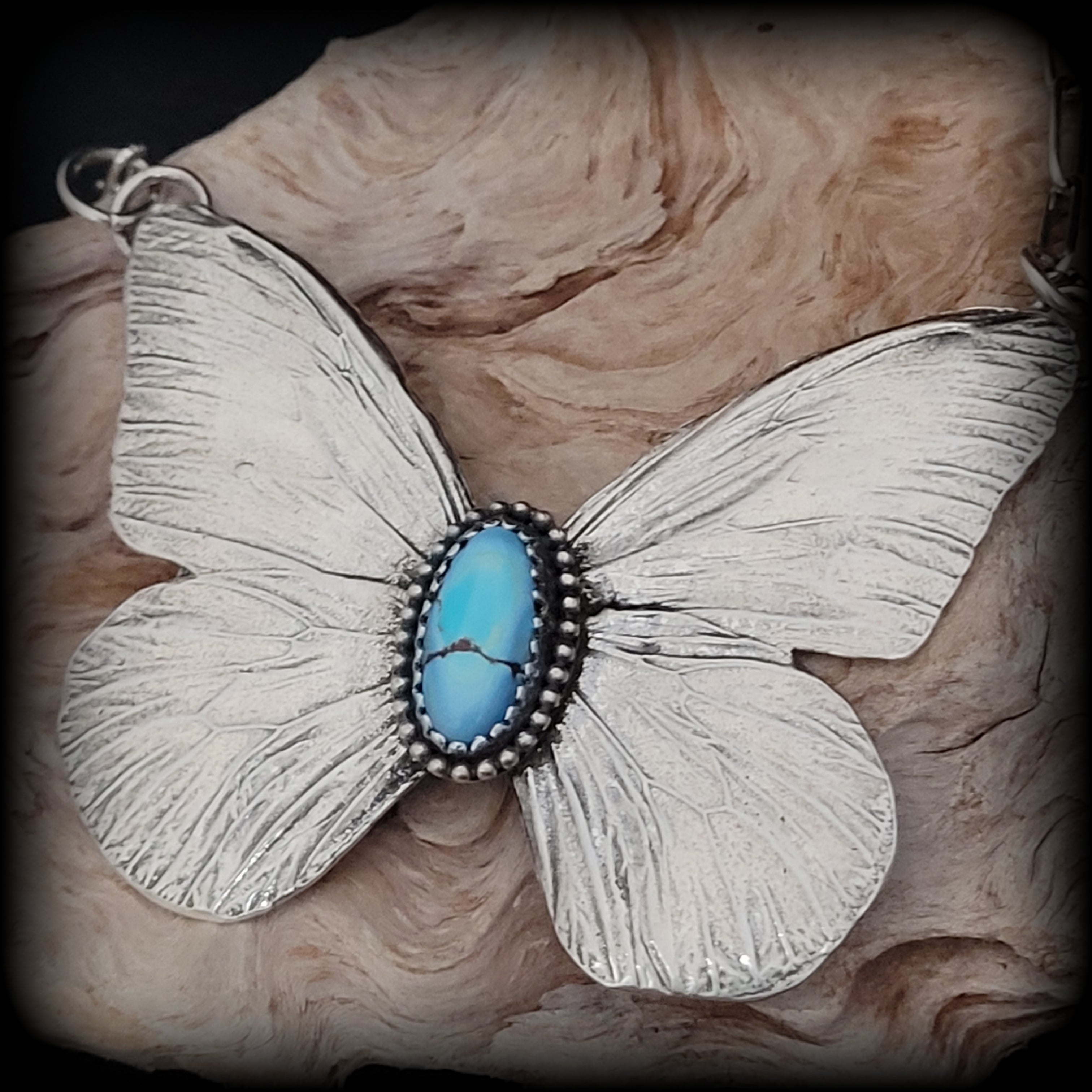 Golden Hills Turquoise Butterfly Necklace