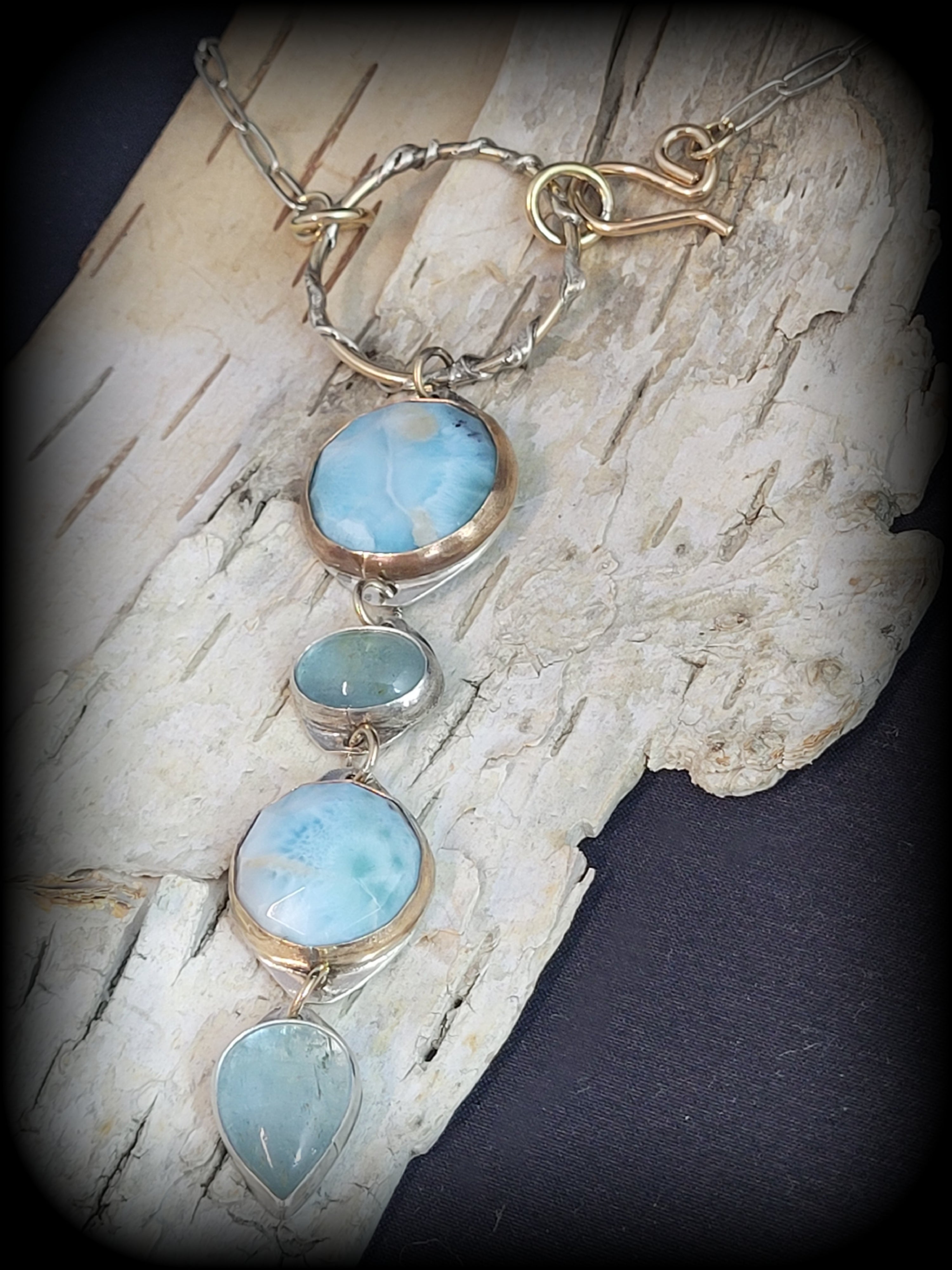 Larimar & Aquamarine Necklace