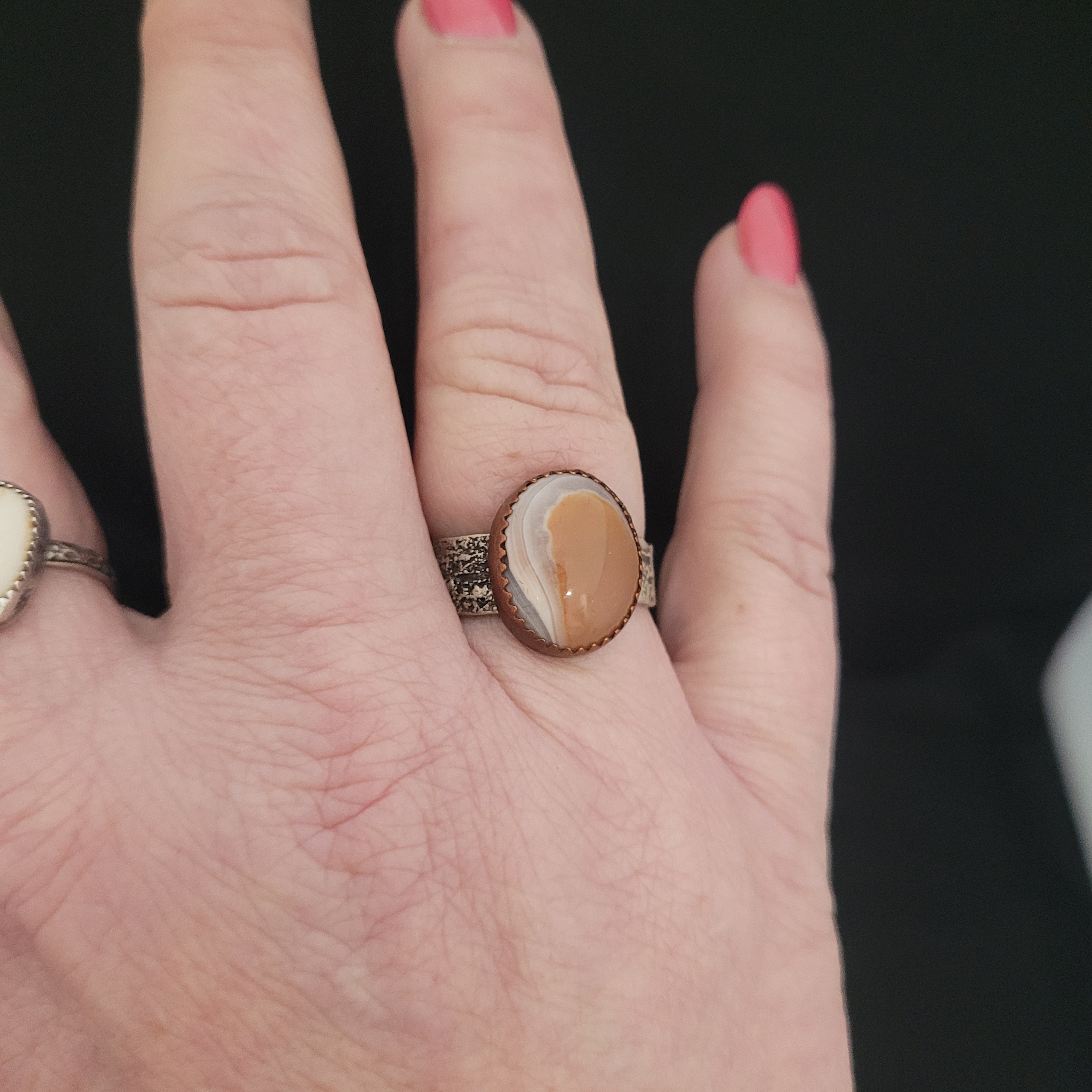 Lake Superior Agate Ring- Size 10