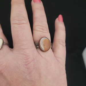 Lake Superior Agate Ring- Size 10