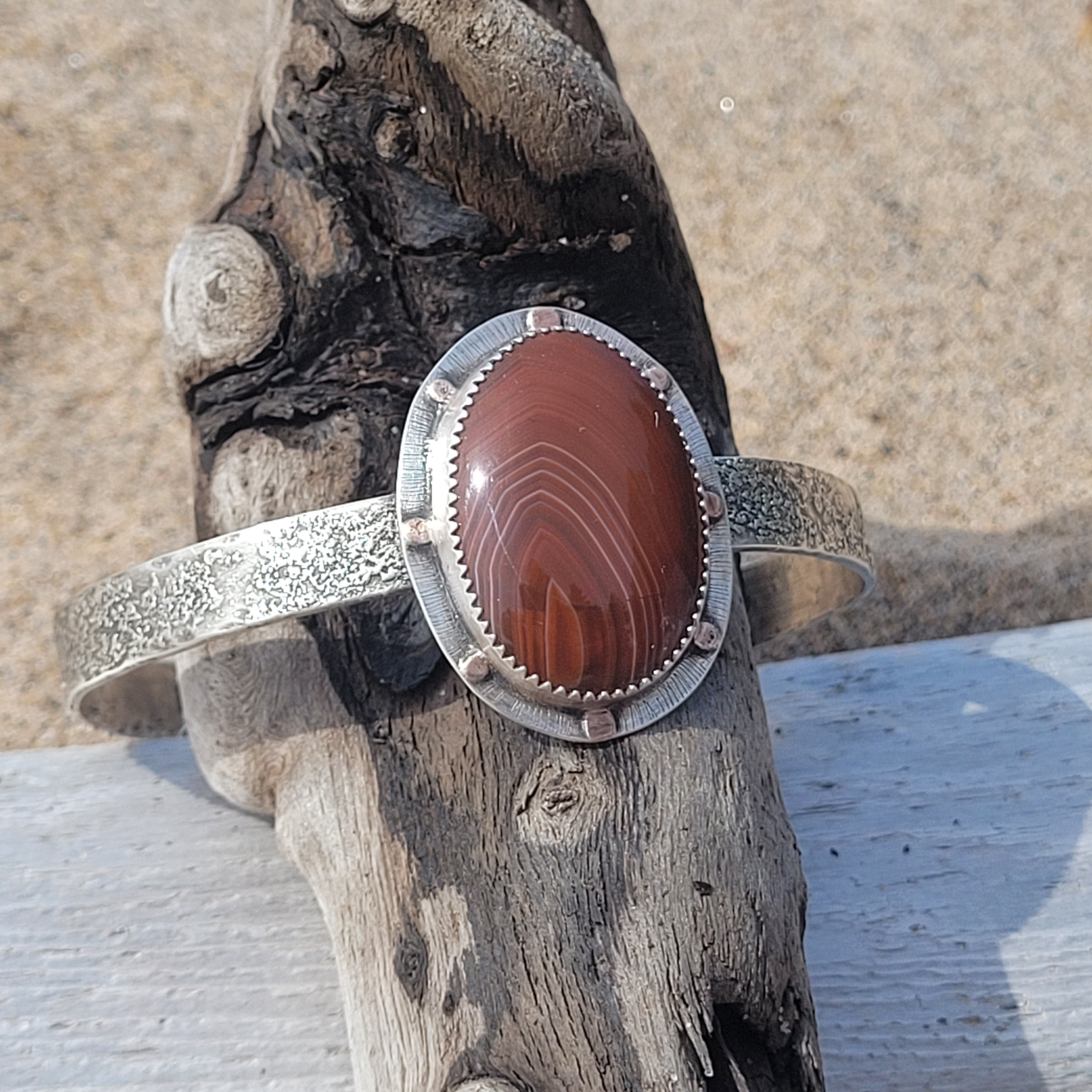 Lake Superior Agate Cuff