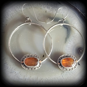 Orange Kyanite Earrings