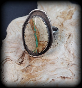 Stone Mountain Turquoise Ring Size 6.75