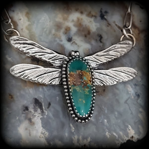 Stone Mountain Turquoise Dragonfly Necklace