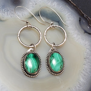 Malachite Earrings