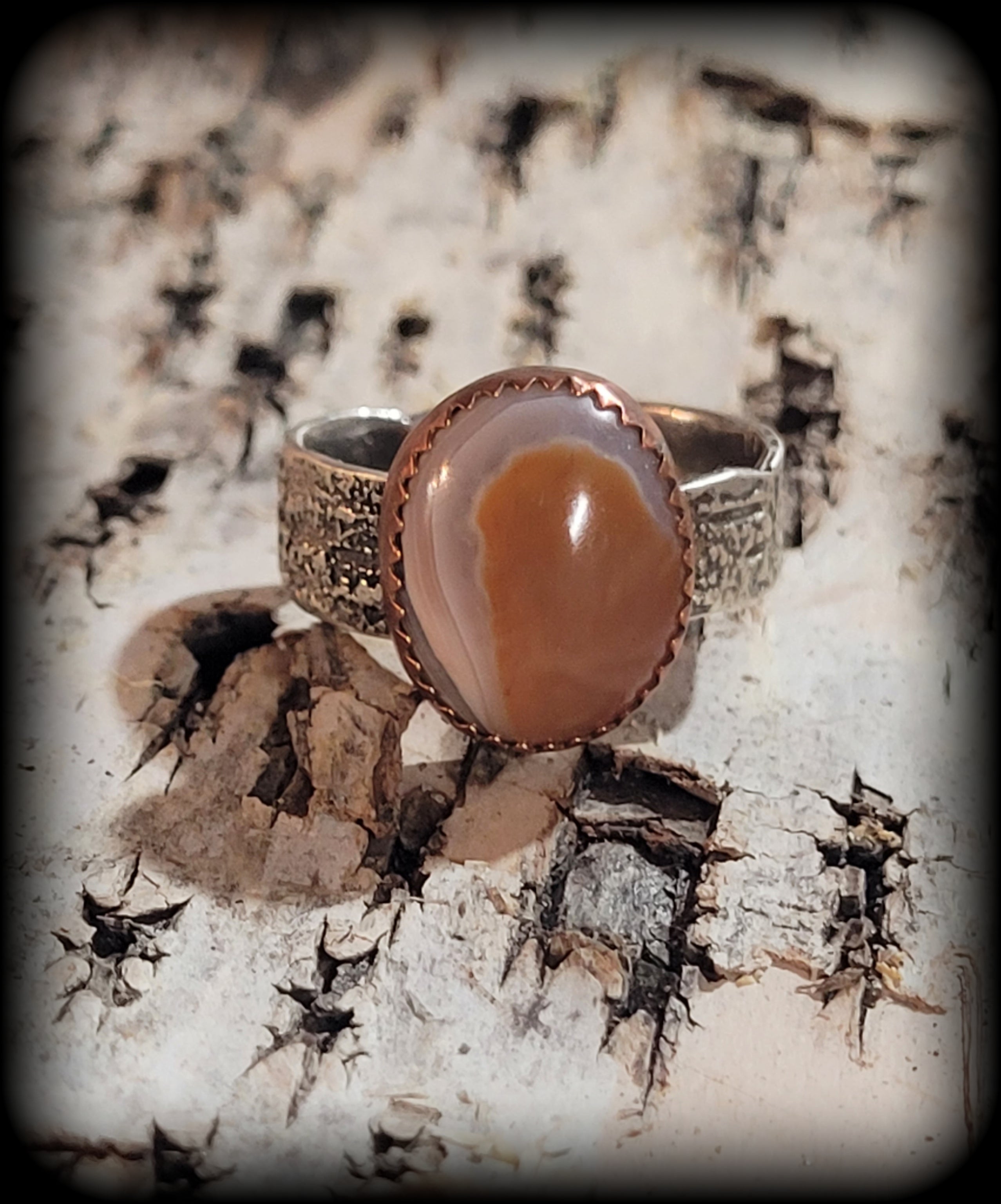 Lake Superior Agate Ring- Size 10