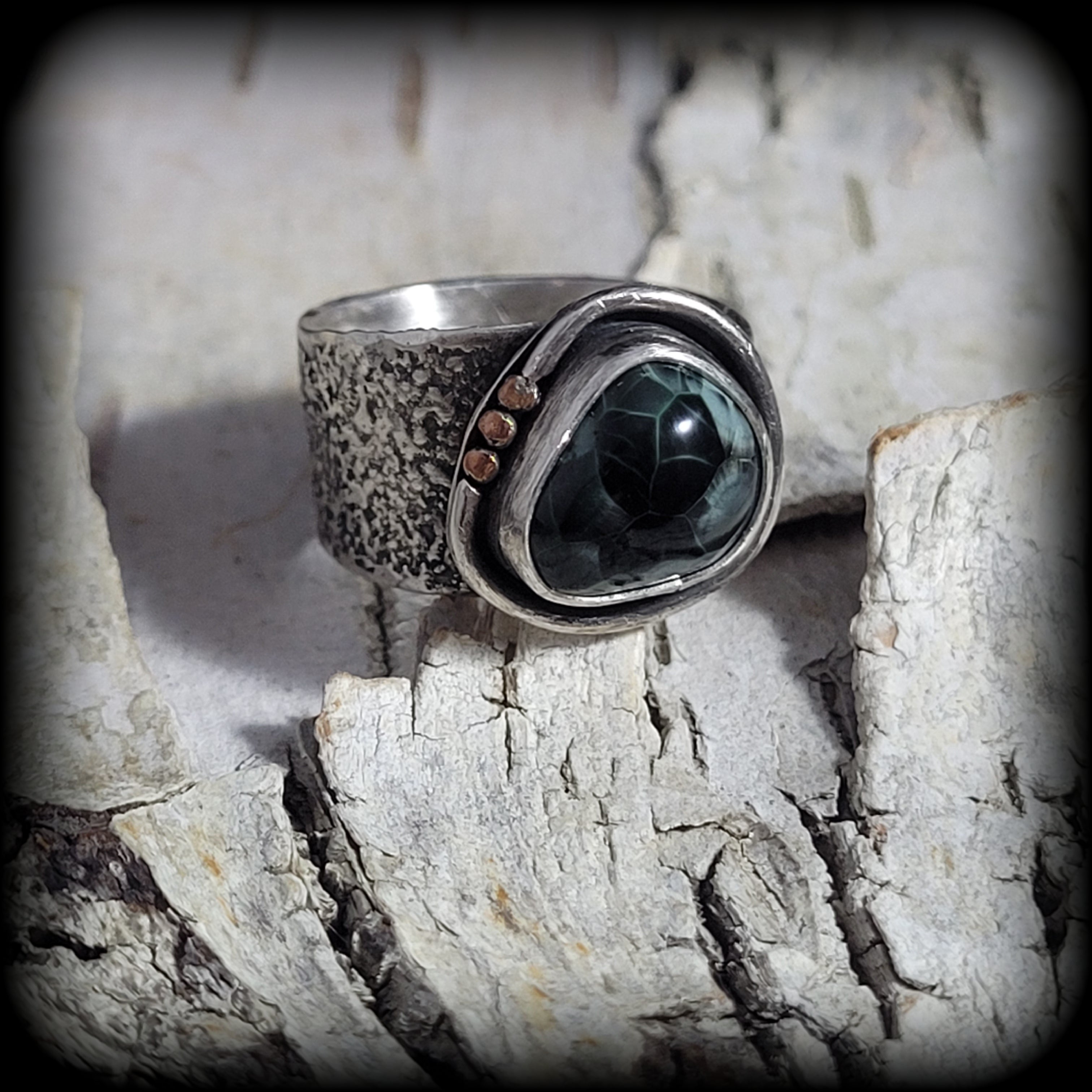 Keweenaw Greenstone Ring Size 5.75