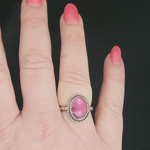 Pink Sapphire Ring- Size 10