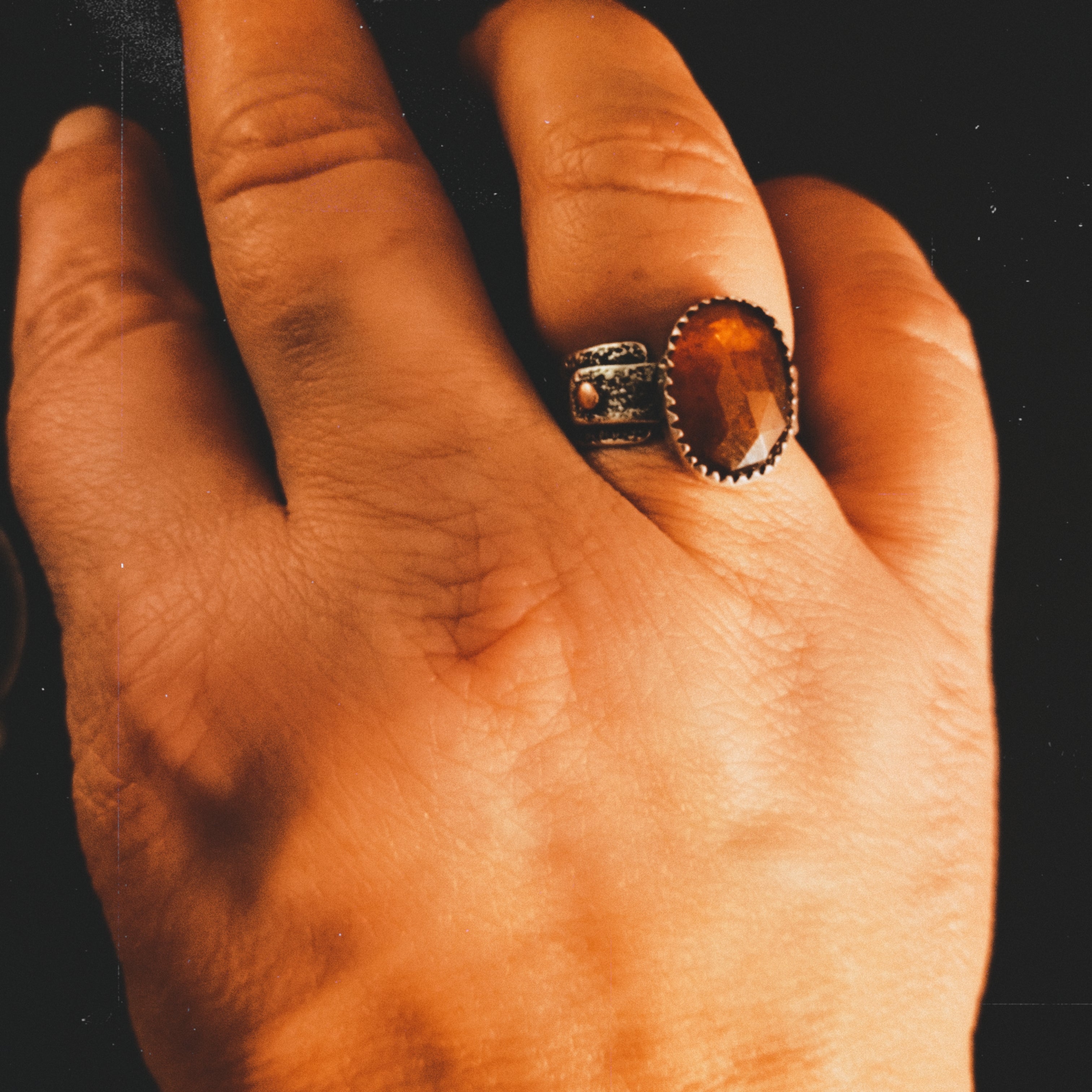 Orange Kyanite Ring Size 10