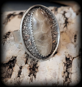 Petoskey Stone Ring Size 8