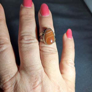 Lake Superior Agate Ring- Size 6