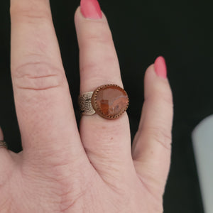 Lake Superior Agate Ring- Size 8.25