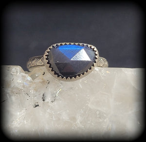 Midnight Labradorite Ring Size 7