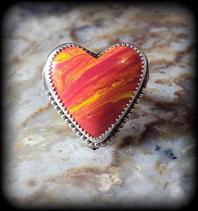 Rosarita Heart Ring- Size 7