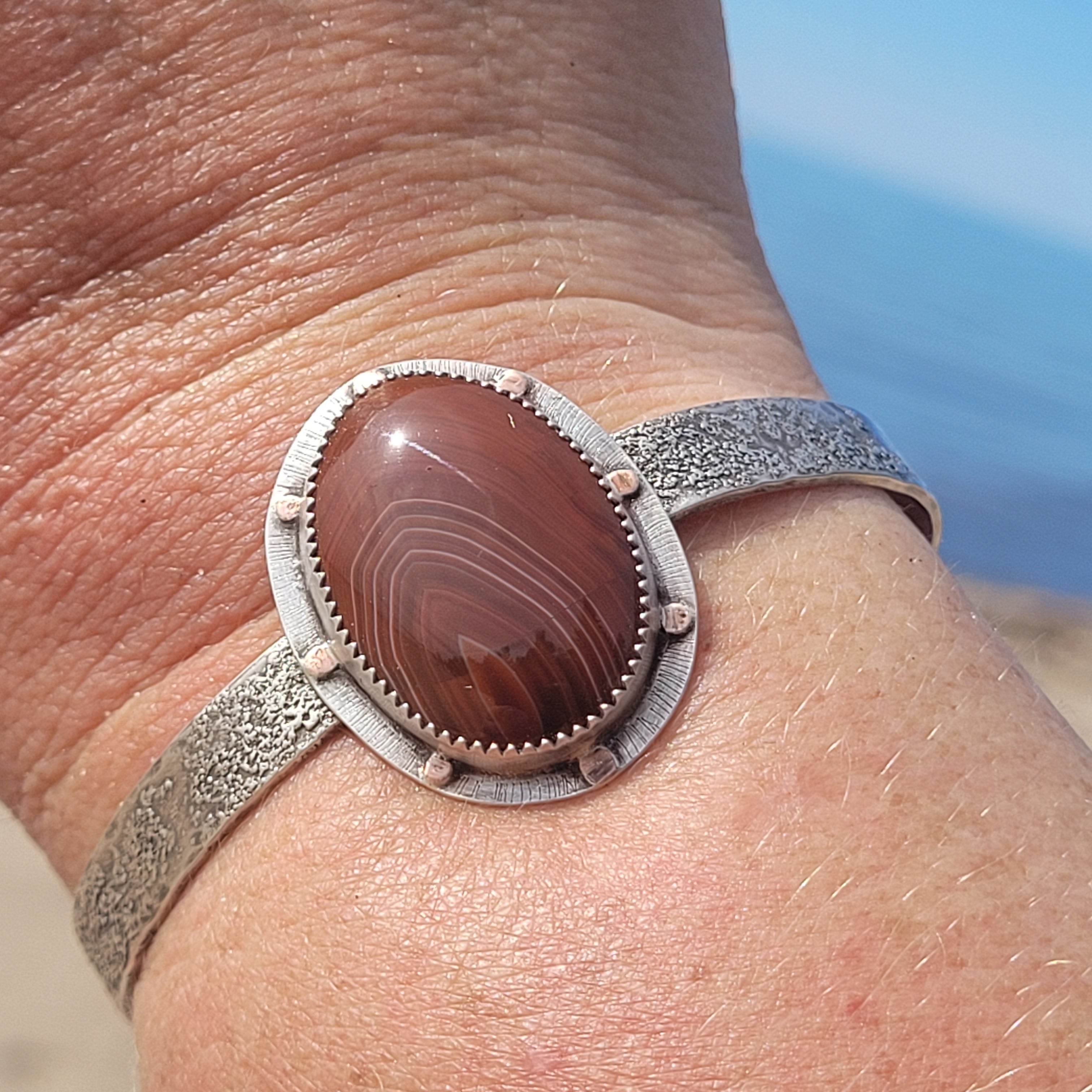 Lake Superior Agate Cuff