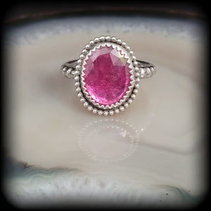 Pink Sapphire Ring- Size 10