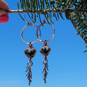 Keweenaw Greenstone (Chlorastrolite) Earrings