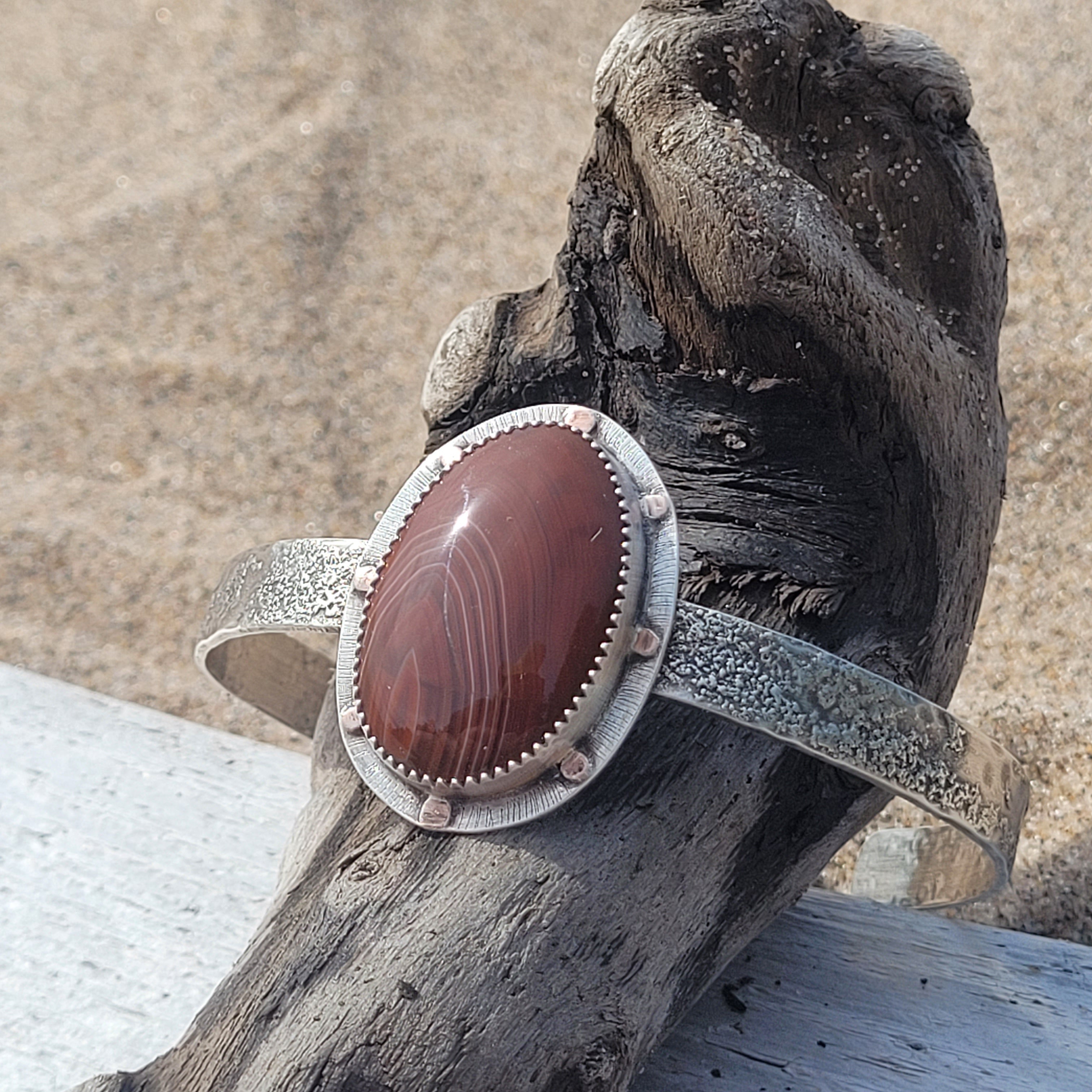 Lake Superior Agate Cuff