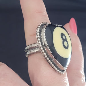 8 Ball Ring- Size 8