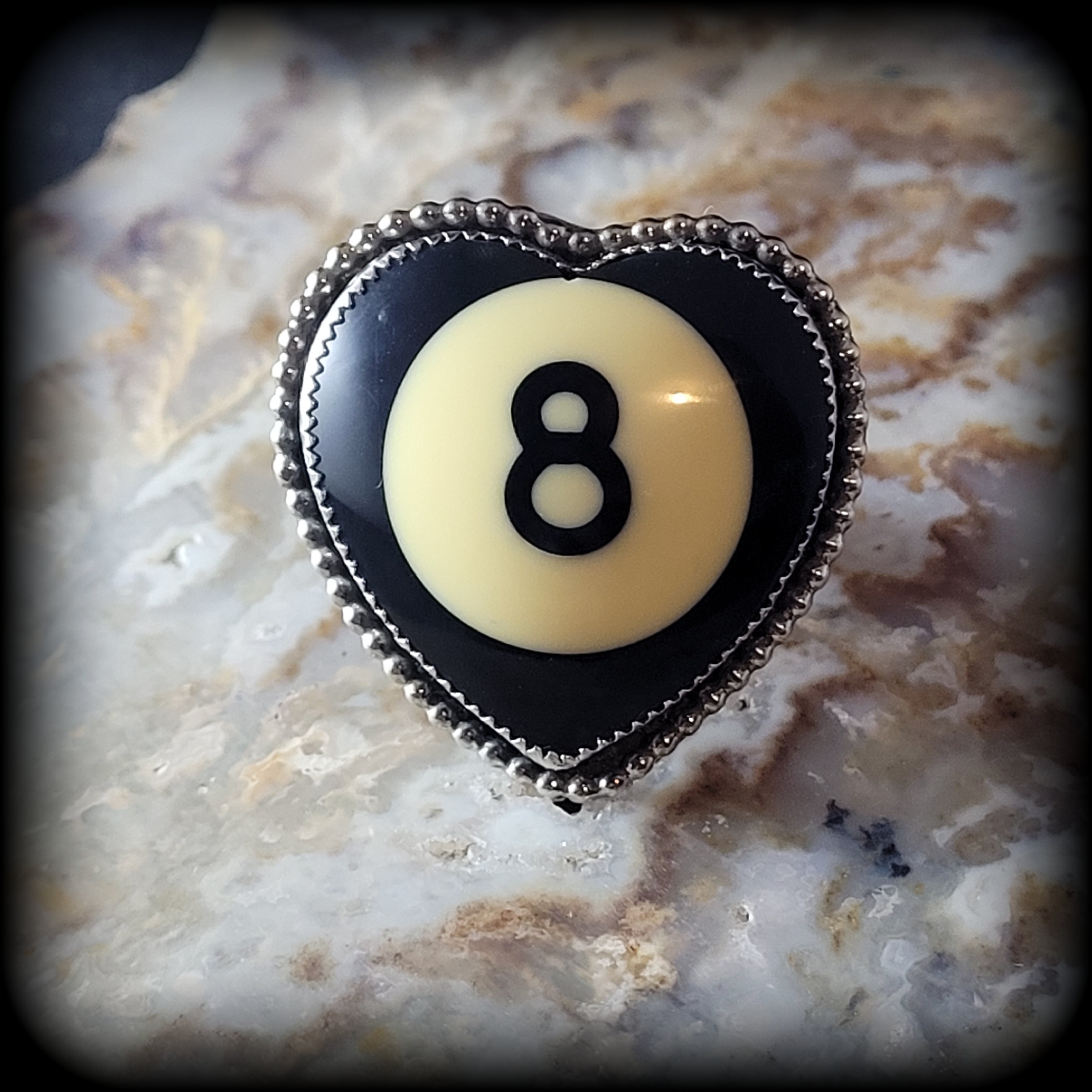 8 Ball Ring- Size 8