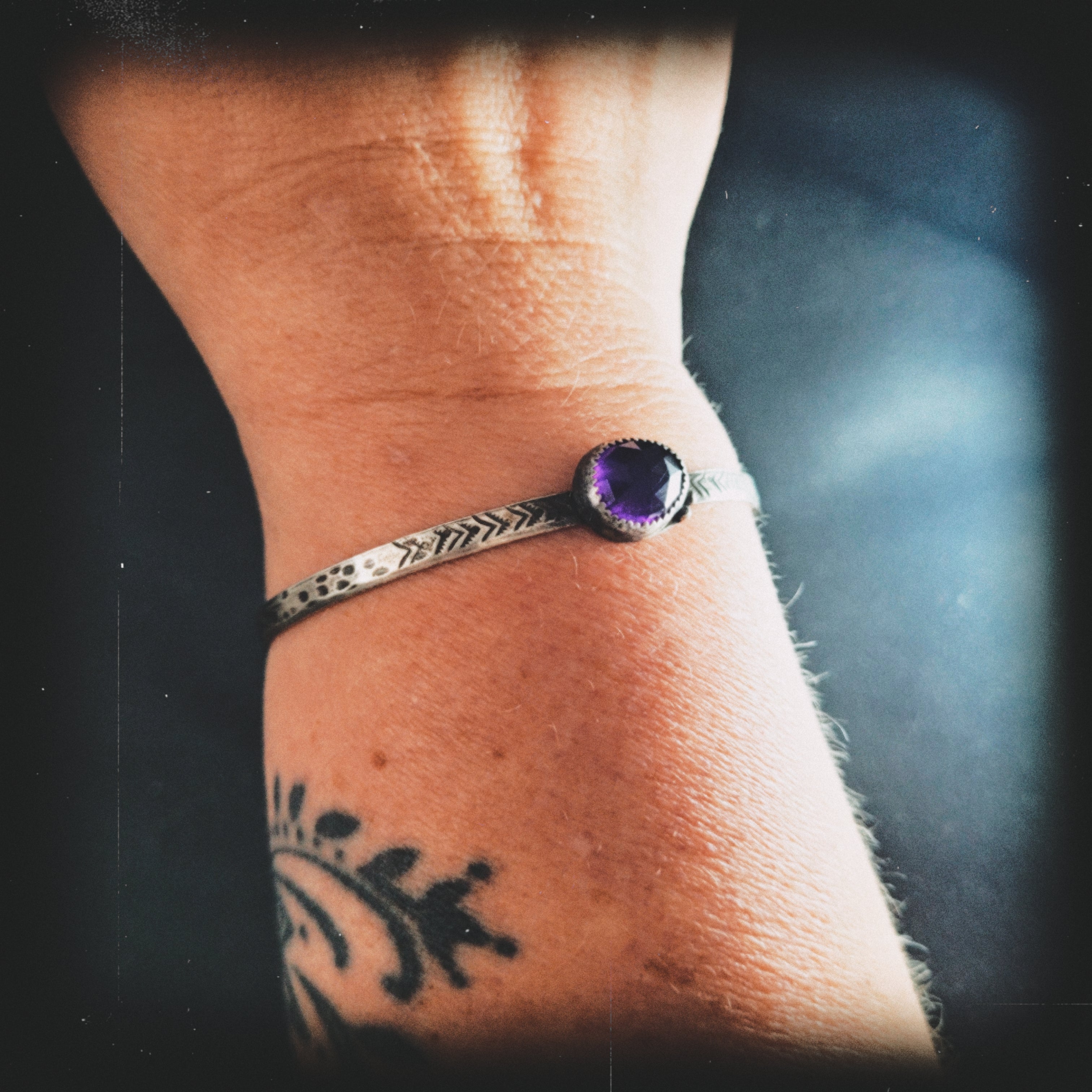 Amethyst Cuff Bracelet